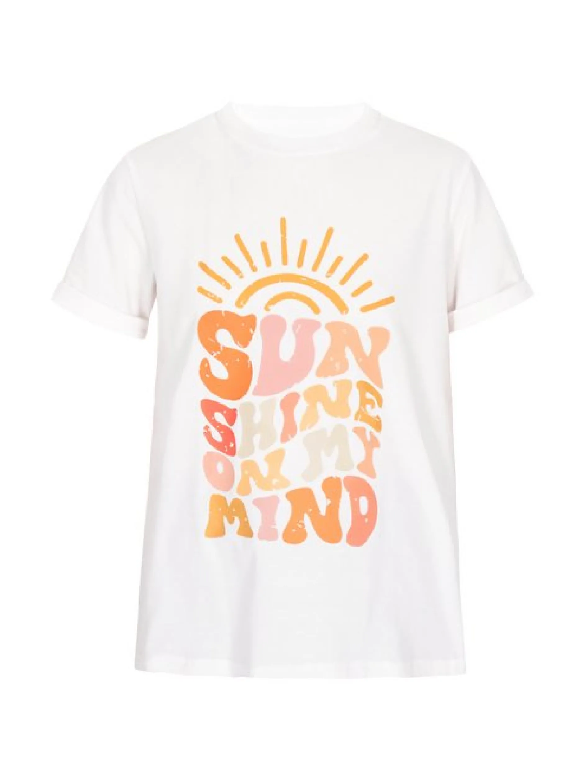 Usha Damen T-Shirt in weiß - Ausschnitt: Rundhals
