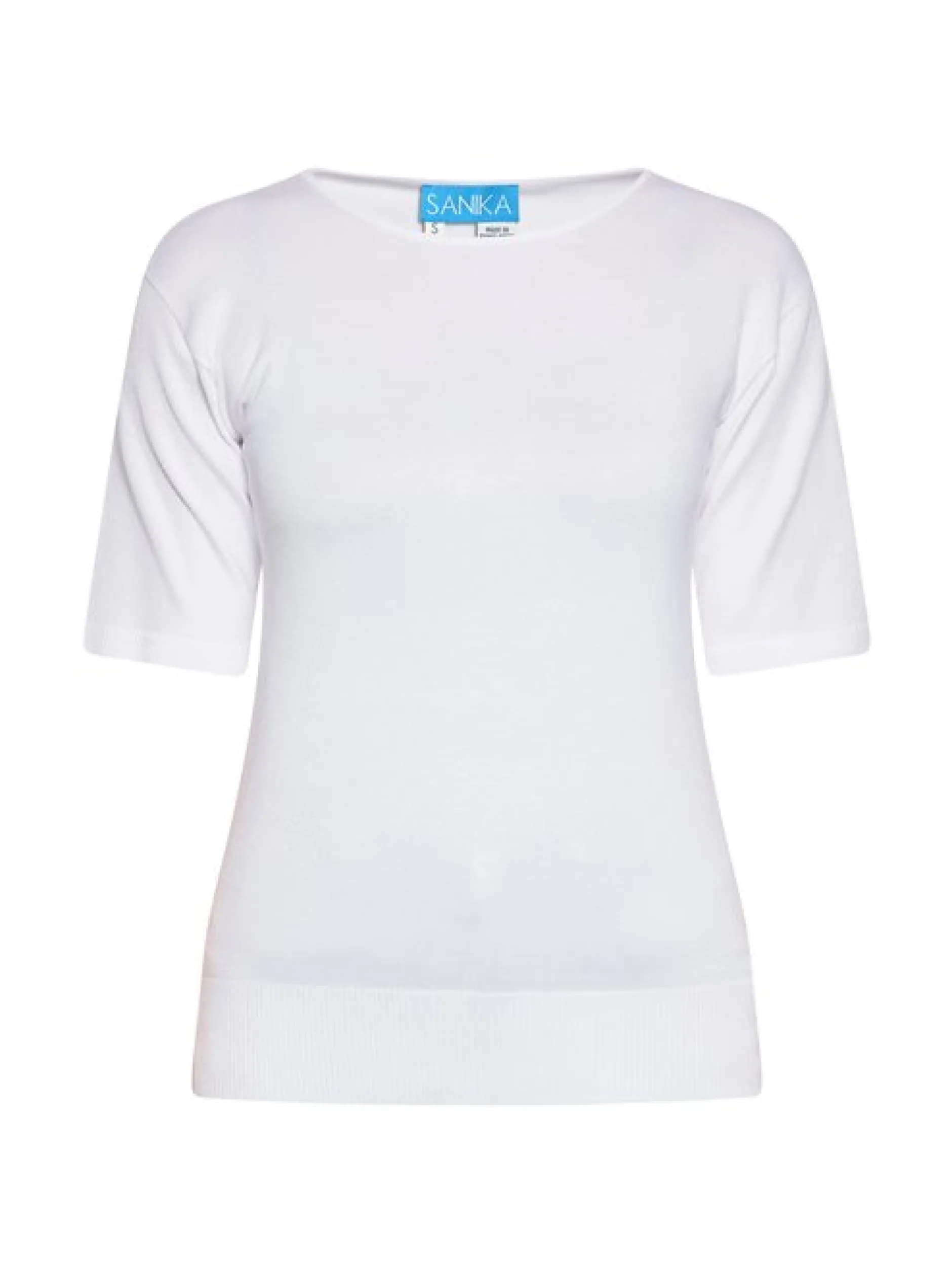 Usha Damen T-Shirt in weiß - Ausschnitt: Rundhals