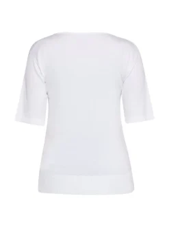 Usha Damen T-Shirt in weiß - Ausschnitt: Rundhals