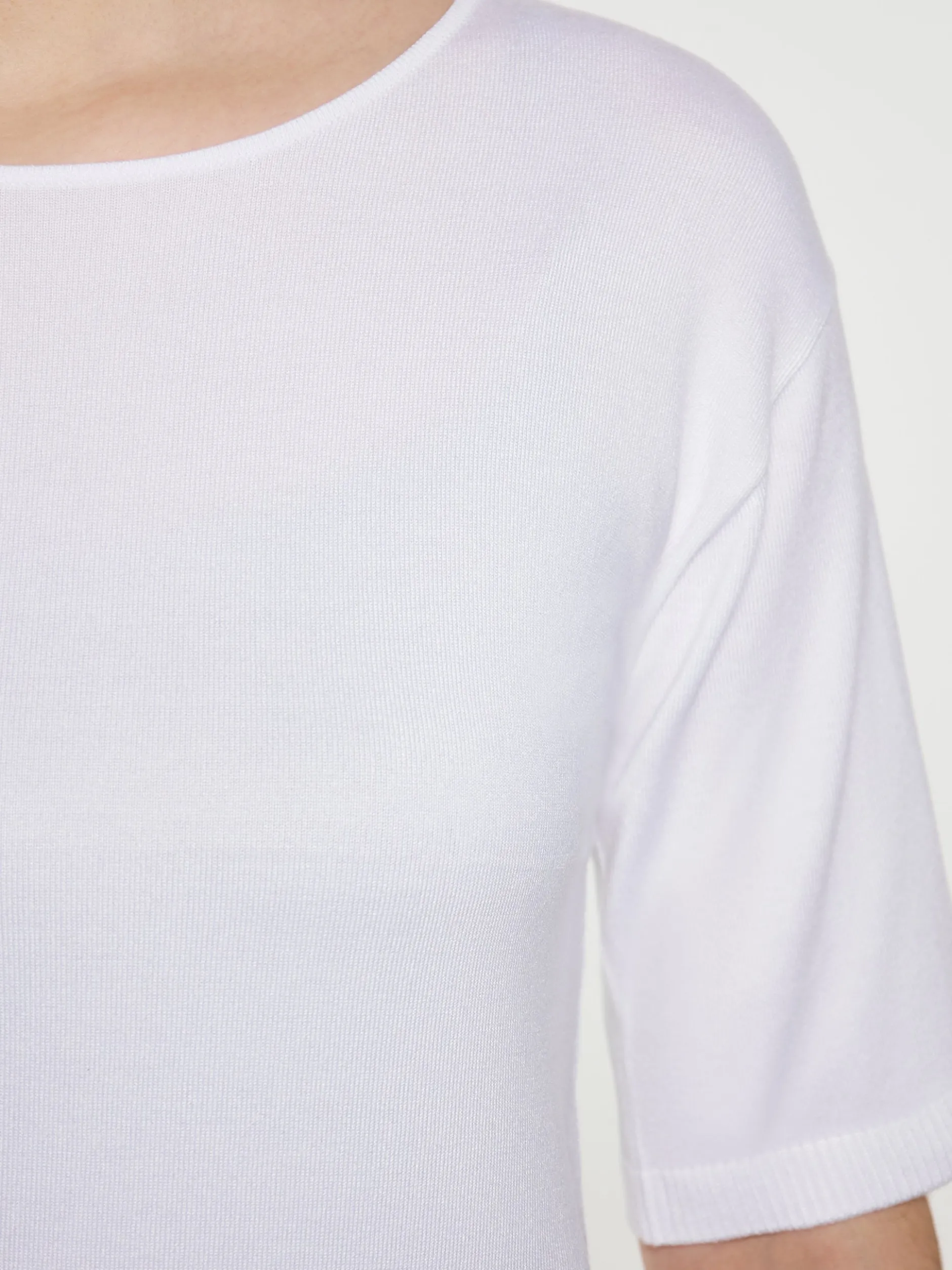 Usha Damen T-Shirt in weiß - Ausschnitt: Rundhals