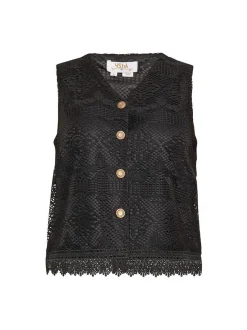 Usha Damen Weste in schwarz