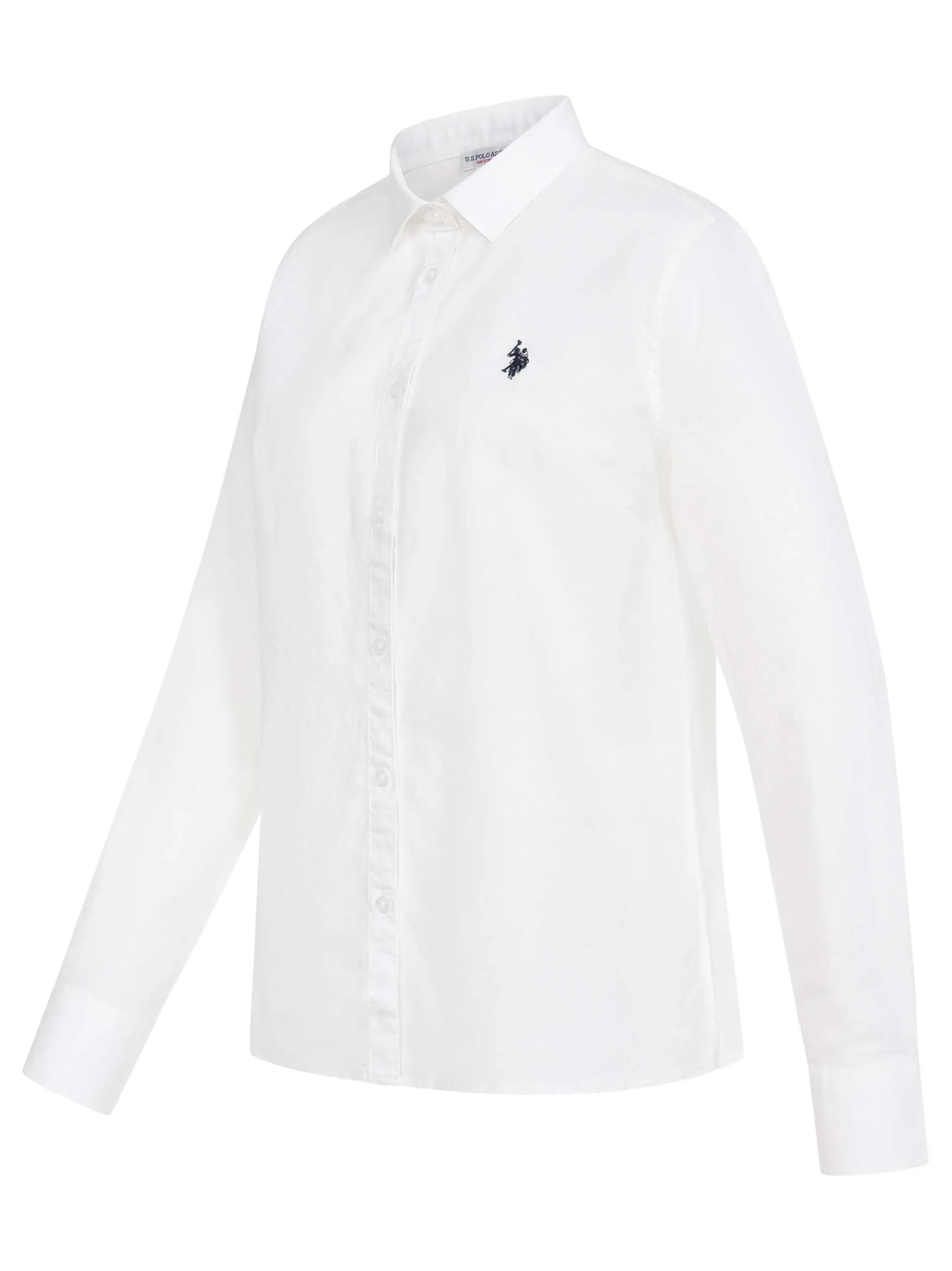 U.S. Polo Assn. Damen Hemdbluse - USBellaa in weiß