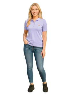 U.S. Polo Assn. Damen Poloshirts - USSiirena in lila