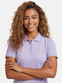 U.S. Polo Assn. Damen Poloshirts - USSiirena in lila