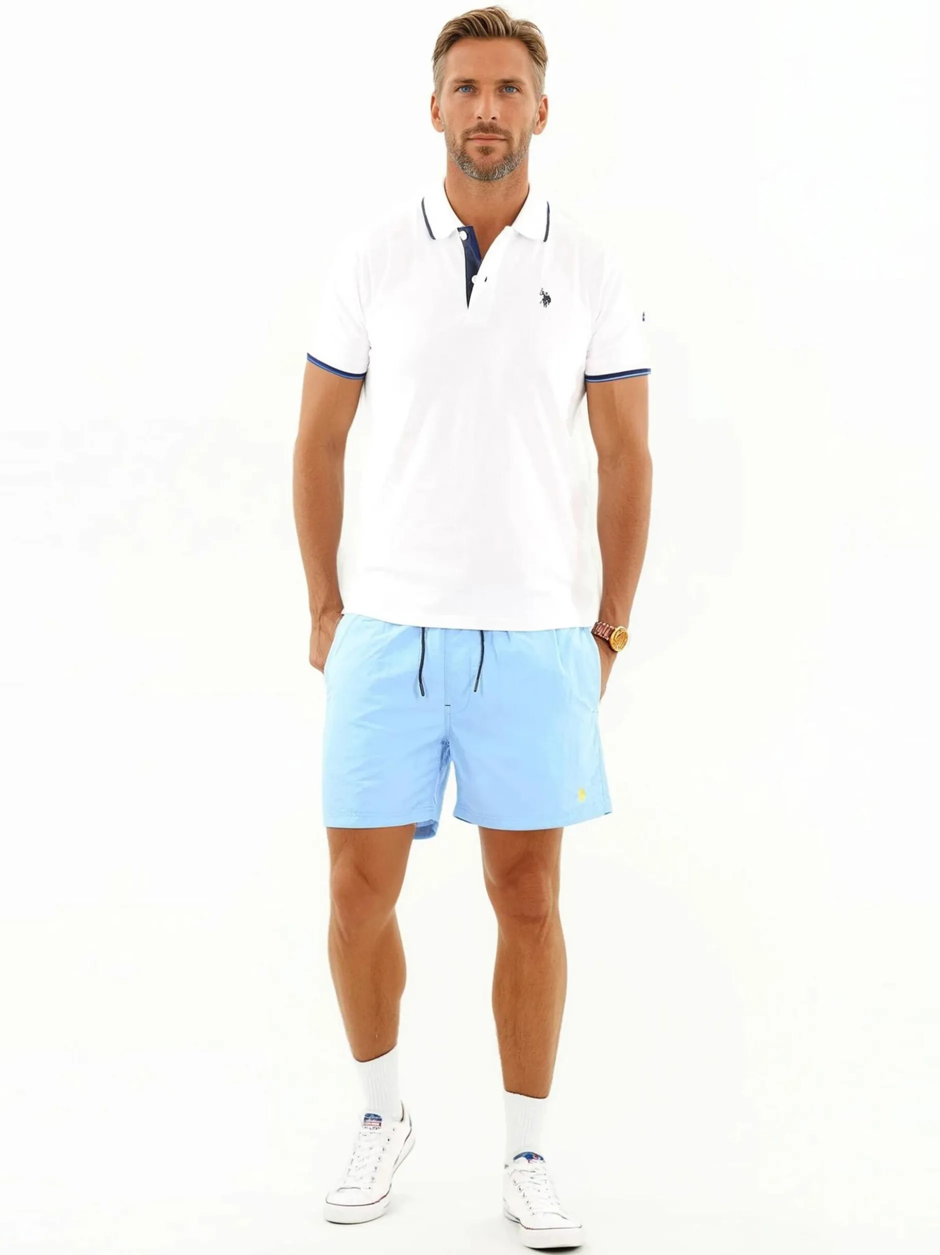 U.S. Polo Assn. Herren Badeshorts - USKyrk in blau