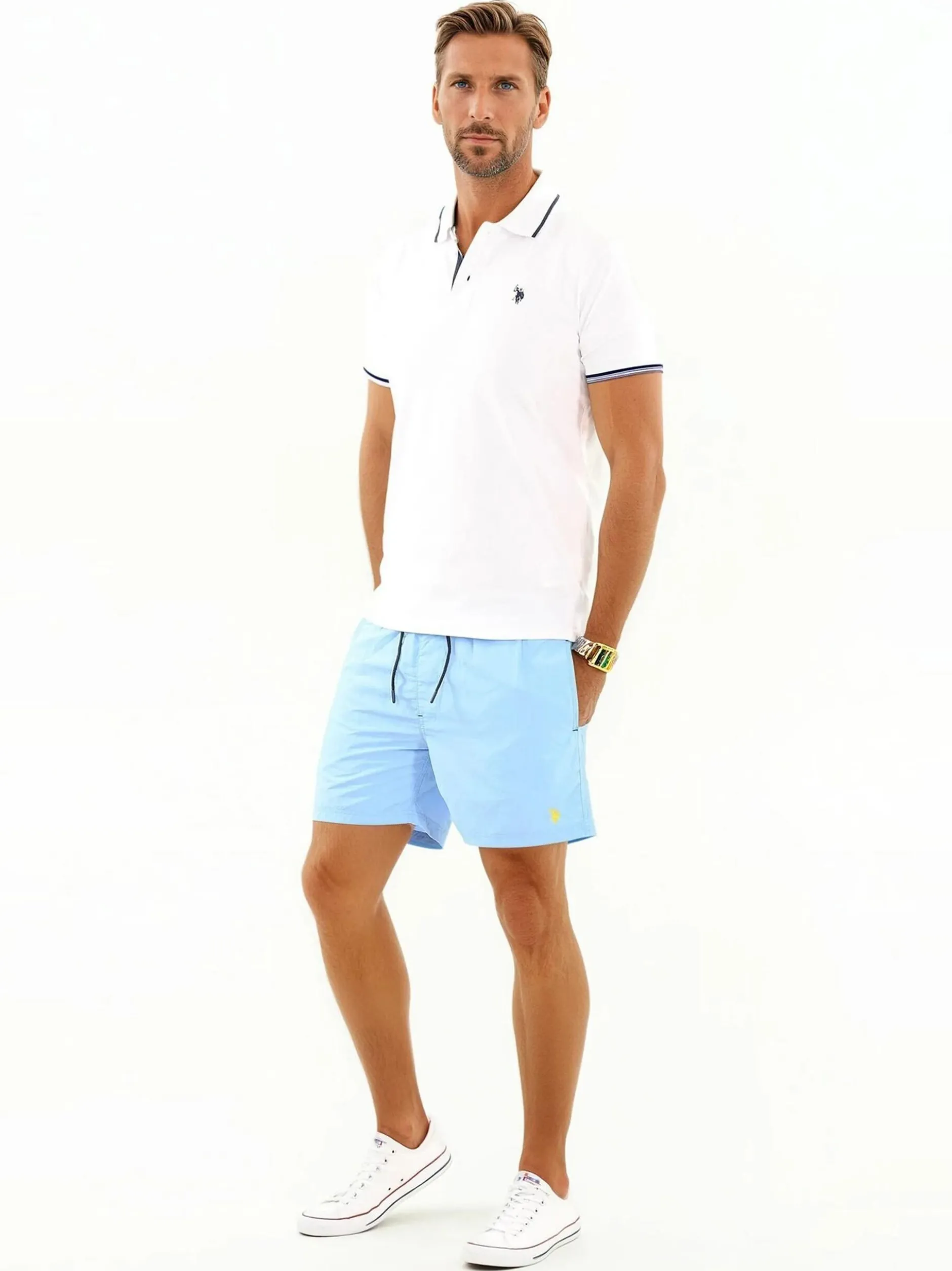 U.S. Polo Assn. Herren Badeshorts - USKyrk in blau