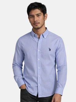 U.S. Polo Assn. Herren Hemd - USDeclaan in blau