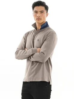 U.S. Polo Assn. Herren Poloshirt - USJayson in grau
