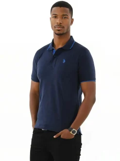 U.S. Polo Assn. Herren Poloshirts - USKayle in blau