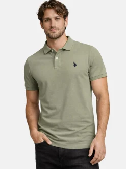 U.S. Polo Assn. Herren Poloshirt - USBrodyy in oliv