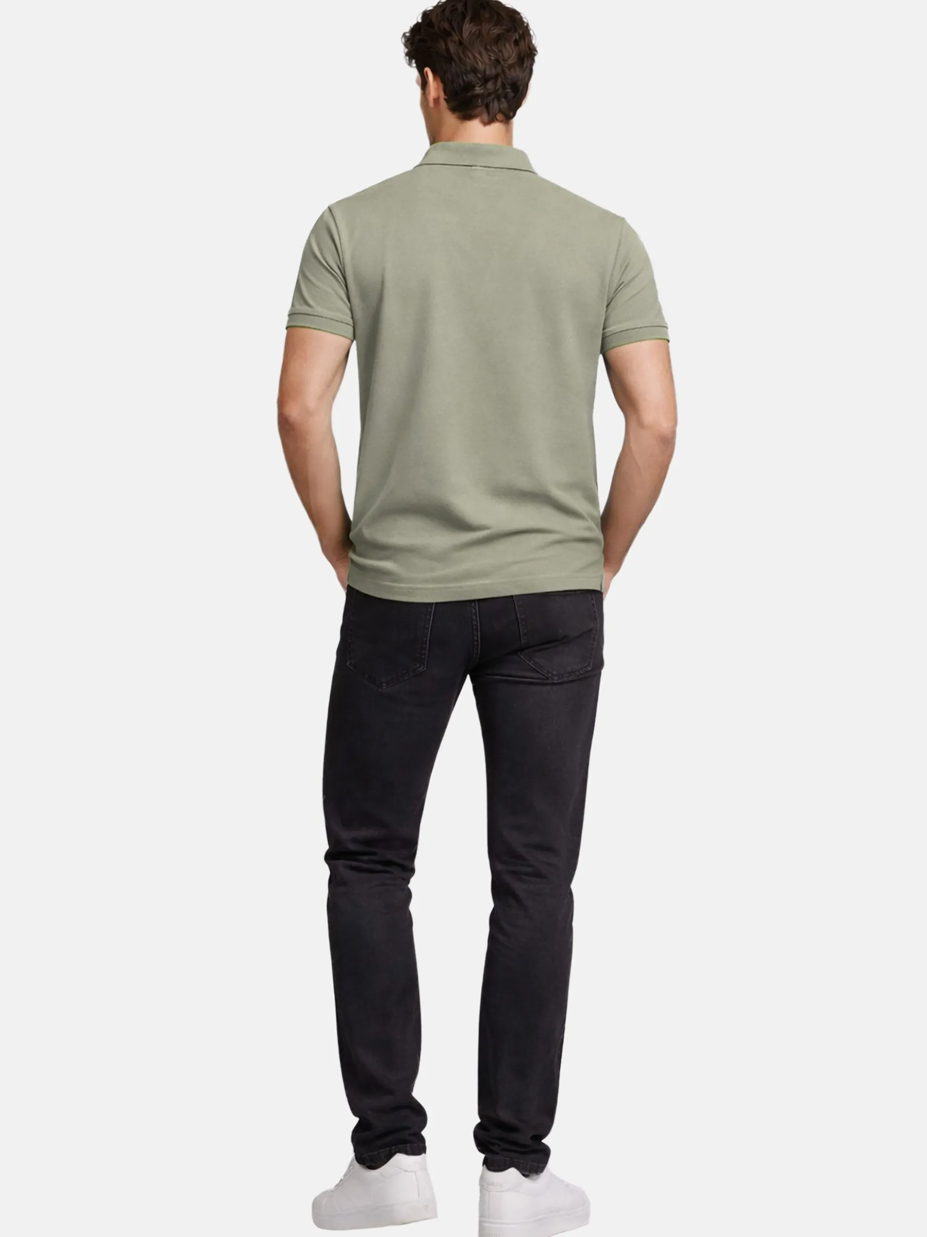 U.S. Polo Assn. Herren Poloshirt - USBrodyy in oliv
