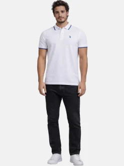 U.S. Polo Assn. Herren Poloshirt - USTristaan in weiß