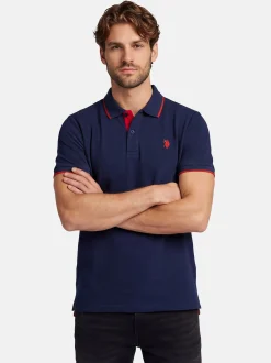U.S. Polo Assn. Herren Poloshirts - USKayle in blau