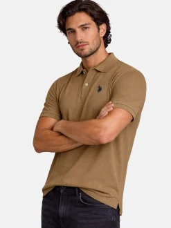 U.S. Polo Assn. Herren Poloshirt - USNeho in beige
