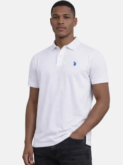 U.S. Polo Assn. Herren Poloshirt - USRyyan in weiß
