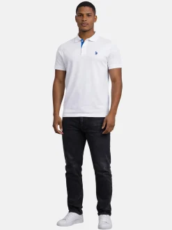 U.S. Polo Assn. Herren Poloshirt - USRyyan in weiß
