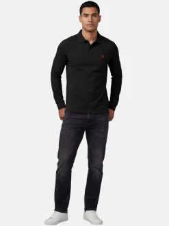 U.S. Polo Assn. Herren Poloshirt - USJayson in schwarz