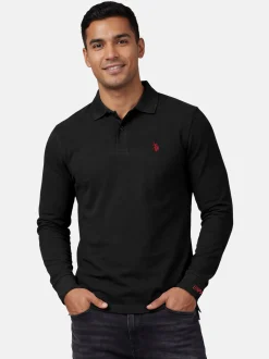 U.S. Polo Assn. Herren Poloshirt - USJayson in schwarz