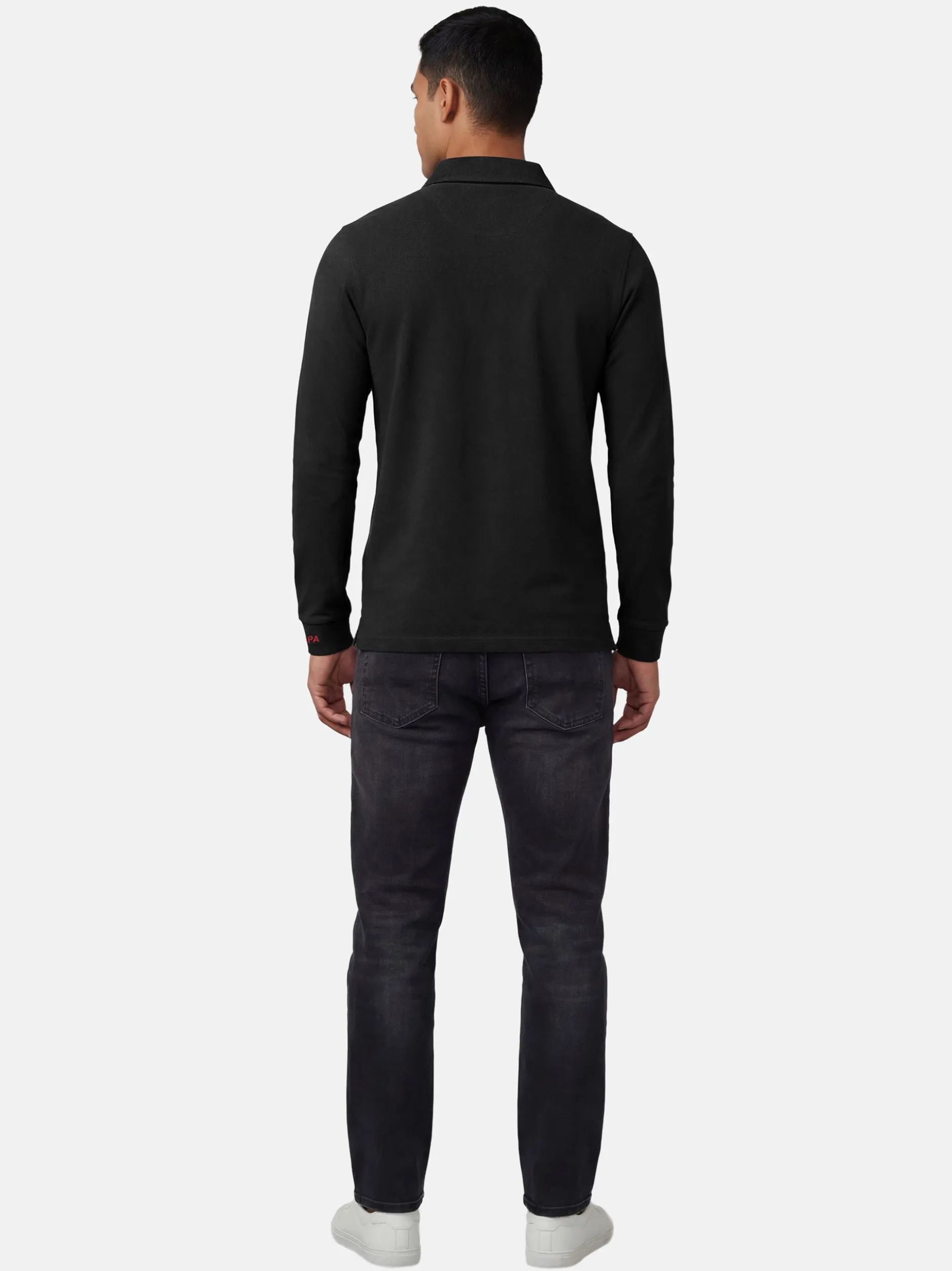 U.S. Polo Assn. Herren Poloshirt - USJayson in schwarz