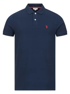 U.S. Polo Assn. Herren Poloshirt - USBrodyy in blau