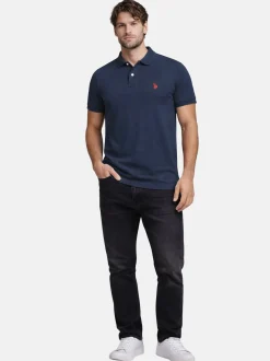 U.S. Polo Assn. Herren Poloshirt - USBrodyy in blau