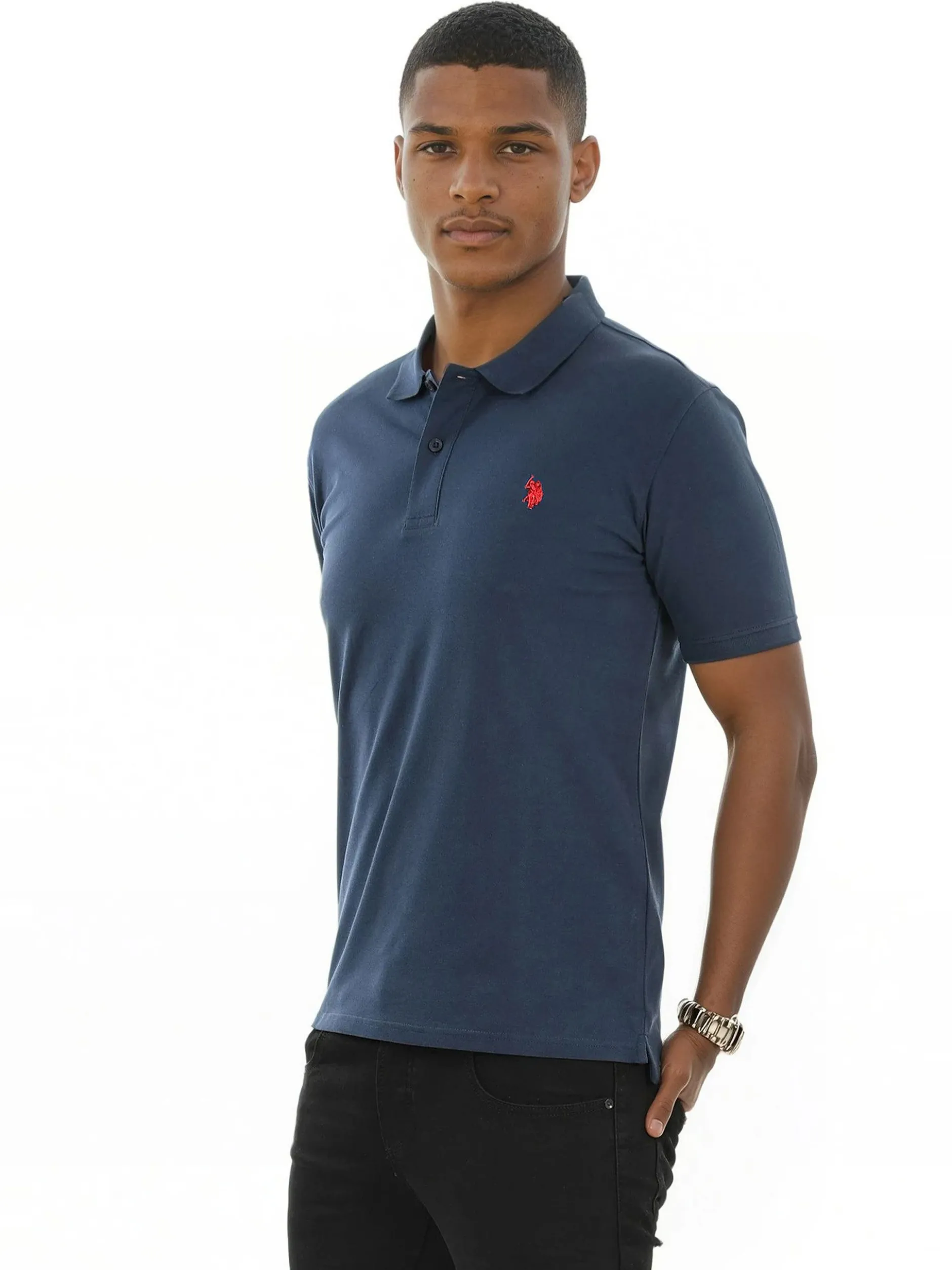 U.S. Polo Assn. Herren Poloshirt - USNeho in blau