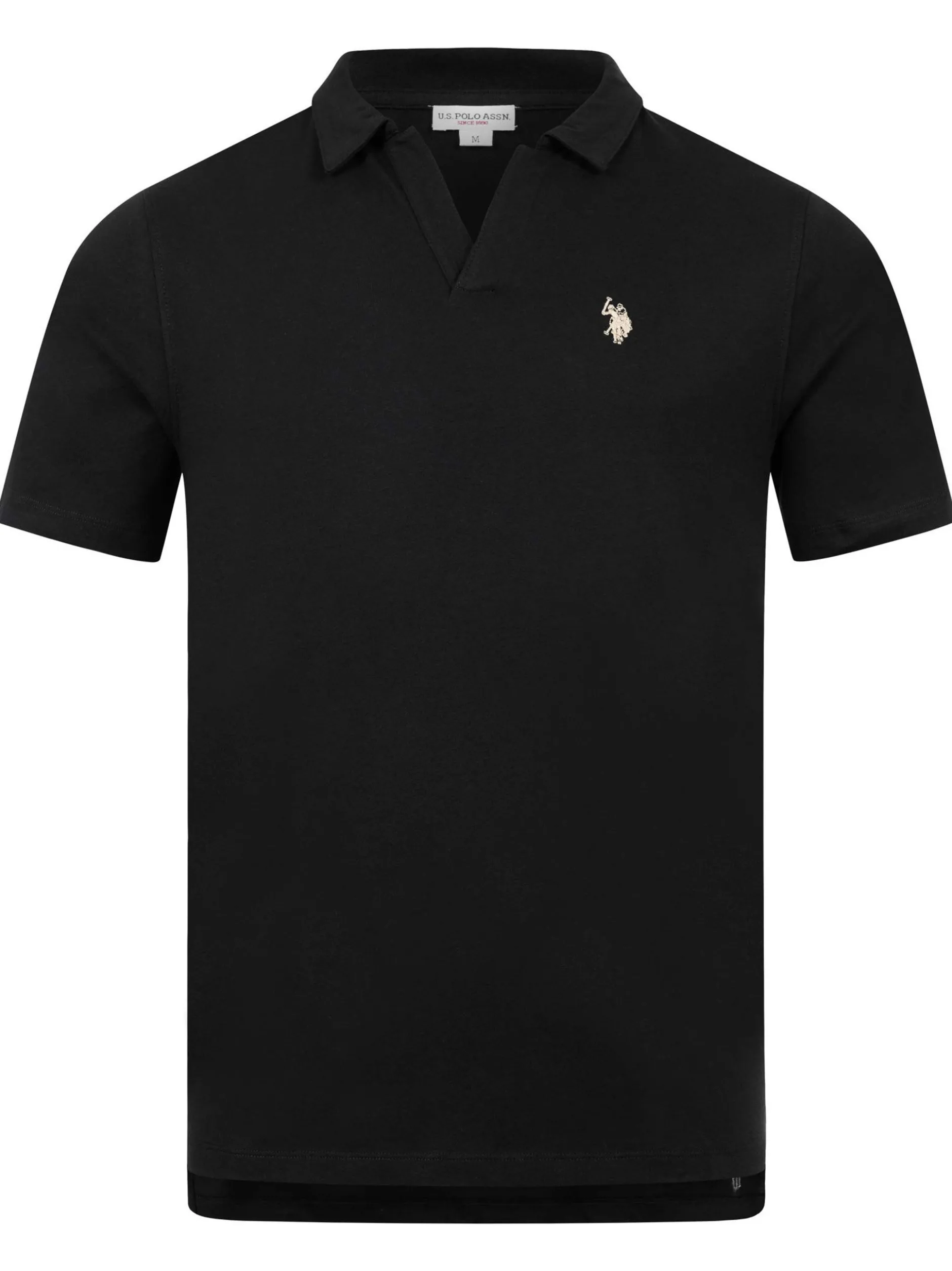 U.S. Polo Assn. Herren Poloshirt - USAAce in schwarz