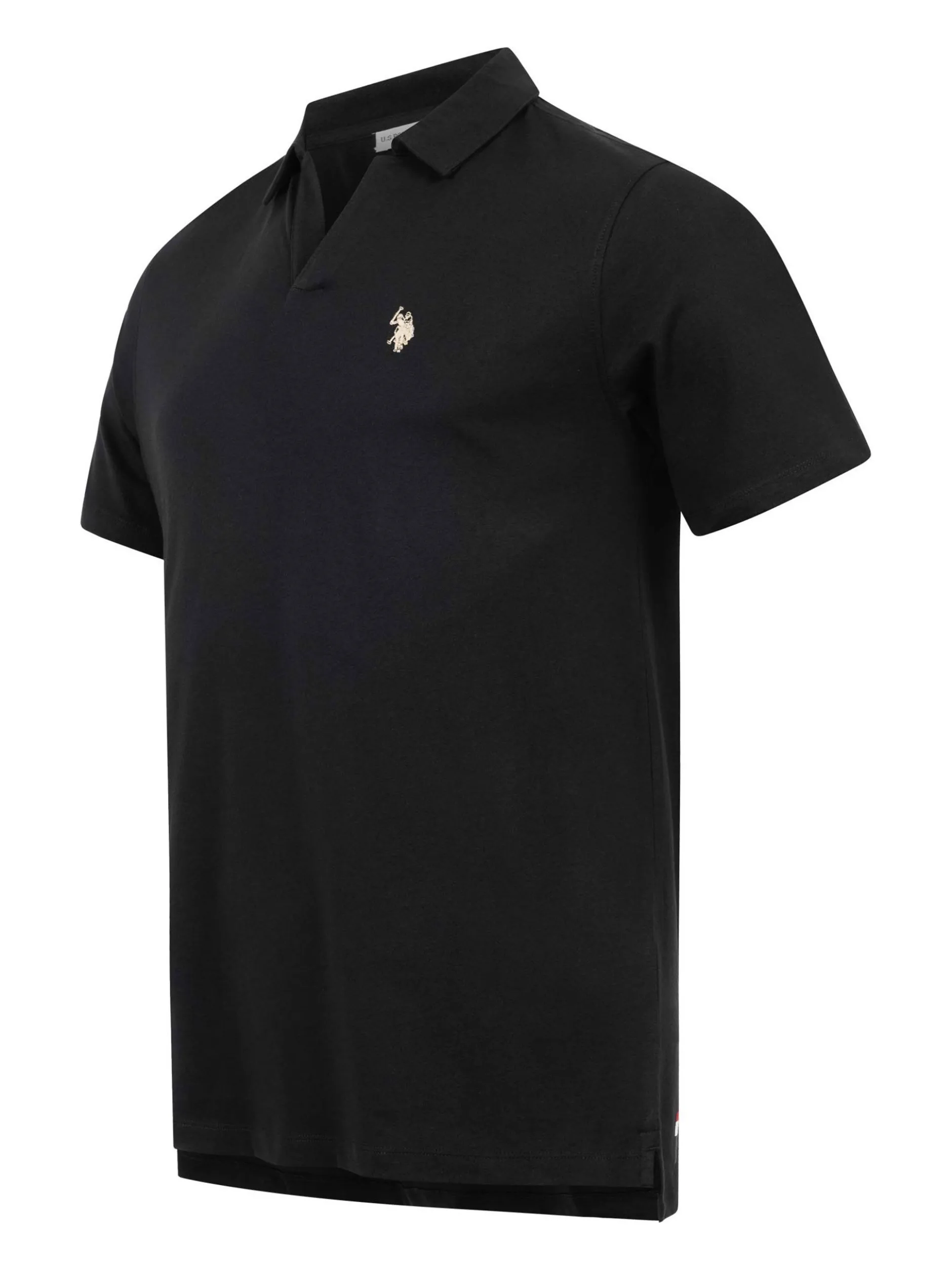 U.S. Polo Assn. Herren Poloshirt - USAAce in schwarz