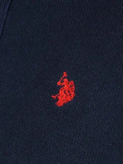 U.S. Polo Assn. Herren Pullover - USLogaan in blau