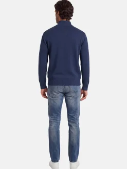 U.S. Polo Assn. Herren Pullover - USLogaan in blau
