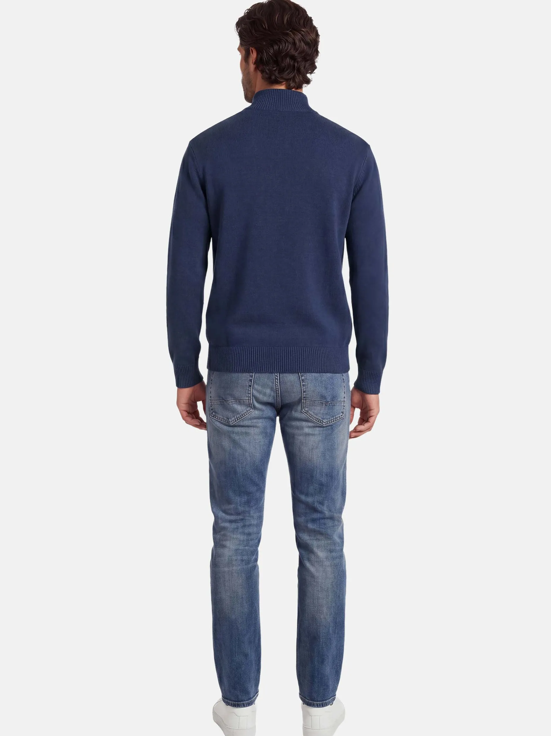 U.S. Polo Assn. Herren Pullover - USLogaan in blau