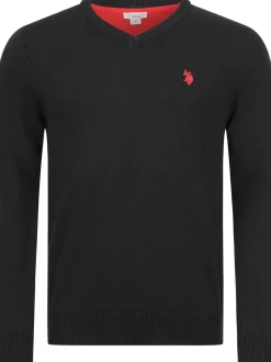 U.S. Polo Assn. Herren Pullover - USPhil in schwarz