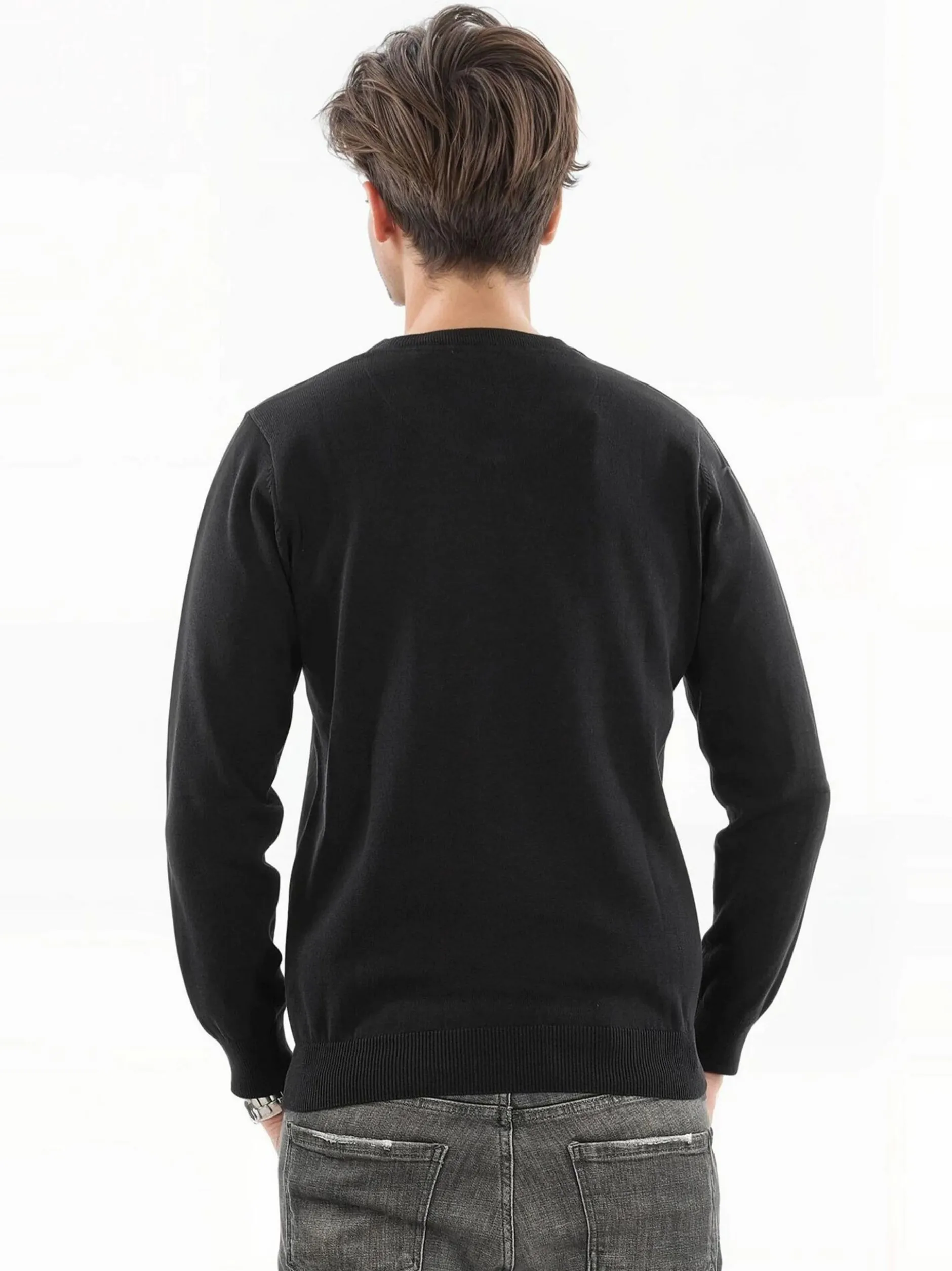 U.S. Polo Assn. Herren Pullover - USPhil in schwarz