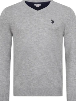 U.S. Polo Assn. Herren Pullover - USPhil in grau