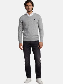 U.S. Polo Assn. Herren Pullover - USPhil in grau