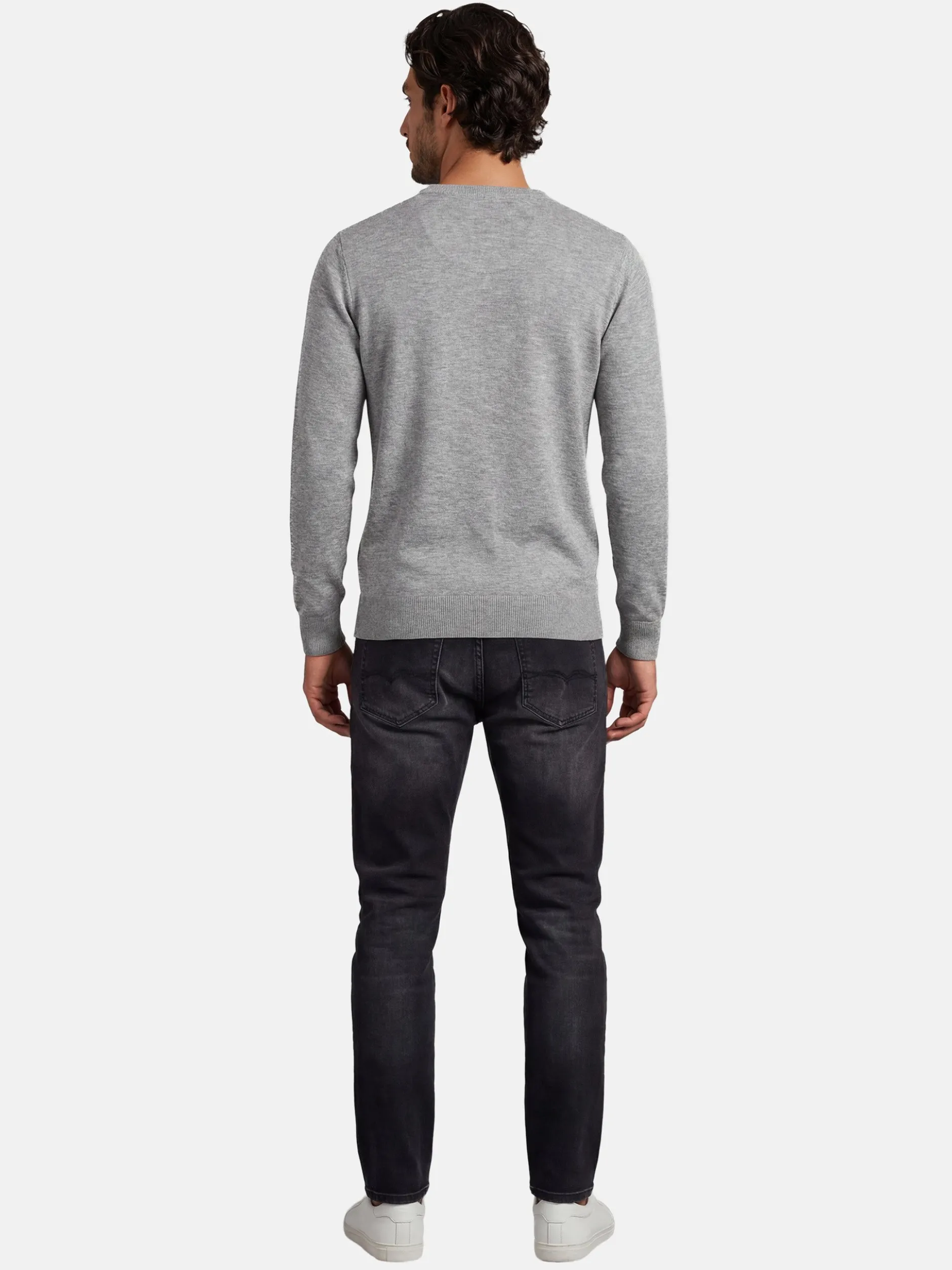 U.S. Polo Assn. Herren Pullover - USPhil in grau