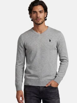U.S. Polo Assn. Herren Pullover - USPhil in grau