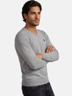 U.S. Polo Assn. Herren Pullover - USPhil in grau