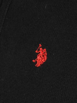 U.S. Polo Assn. Herren Pullover - USLogaan in schwarz