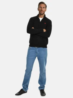 U.S. Polo Assn. Herren Pullover - USLogaan in schwarz