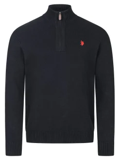 U.S. Polo Assn. Herren Pullover - USLogaan in schwarz