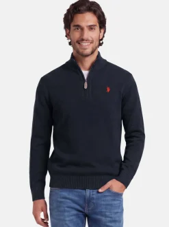 U.S. Polo Assn. Herren Pullover - USLogaan in schwarz