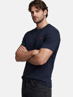U.S. Polo Assn. Herren T-Shirt - USCaaleb in blau