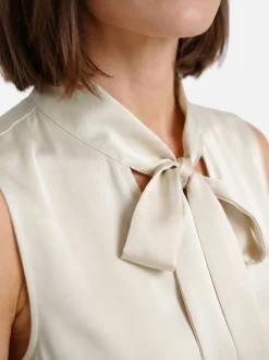 V by Vera Mont Damen Satintop in beige - Ärmel: ohne Arm
