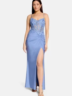 Vera Mont Damen Abendkleid in hellblau