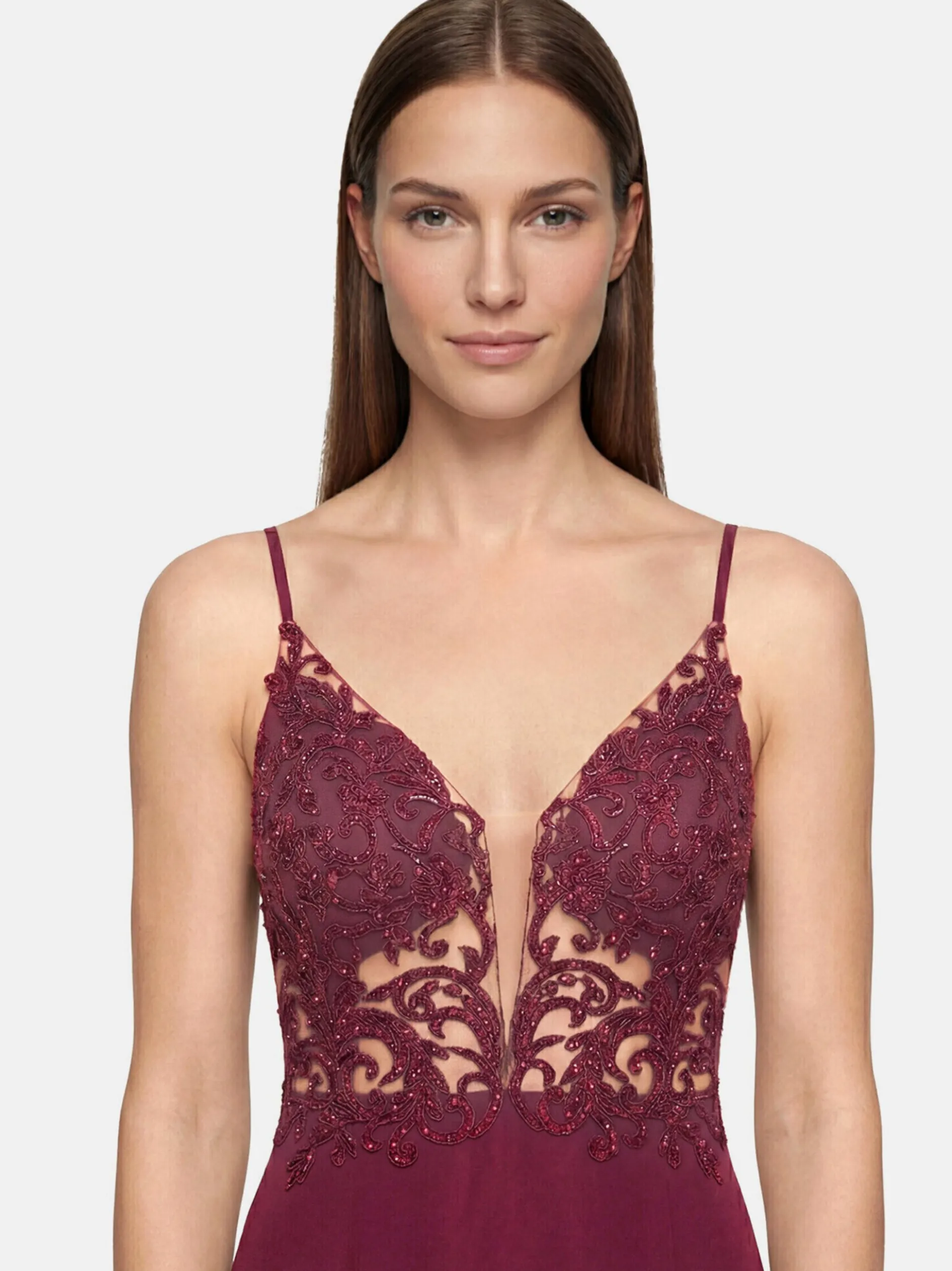 Vera Mont Damen Abendkleid in bordeaux