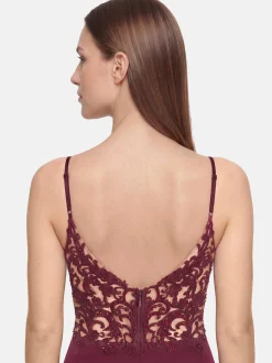 Vera Mont Damen Abendkleid in bordeaux