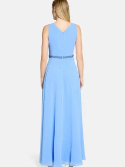 Vera Mont Damen Abendkleid in hellblau blau