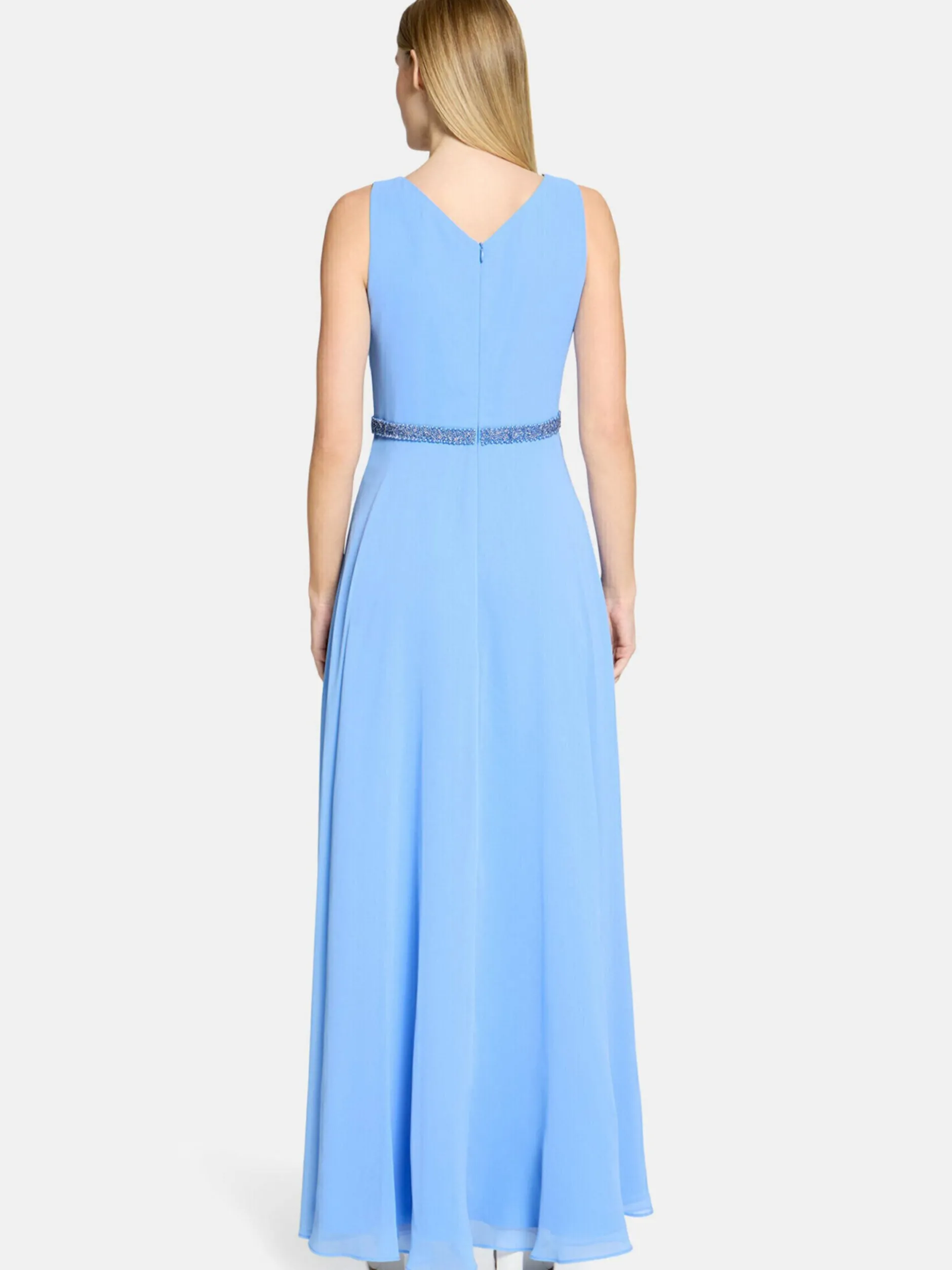 Vera Mont Damen Abendkleid in hellblau blau