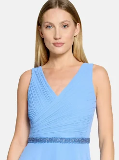 Vera Mont Damen Abendkleid in hellblau blau